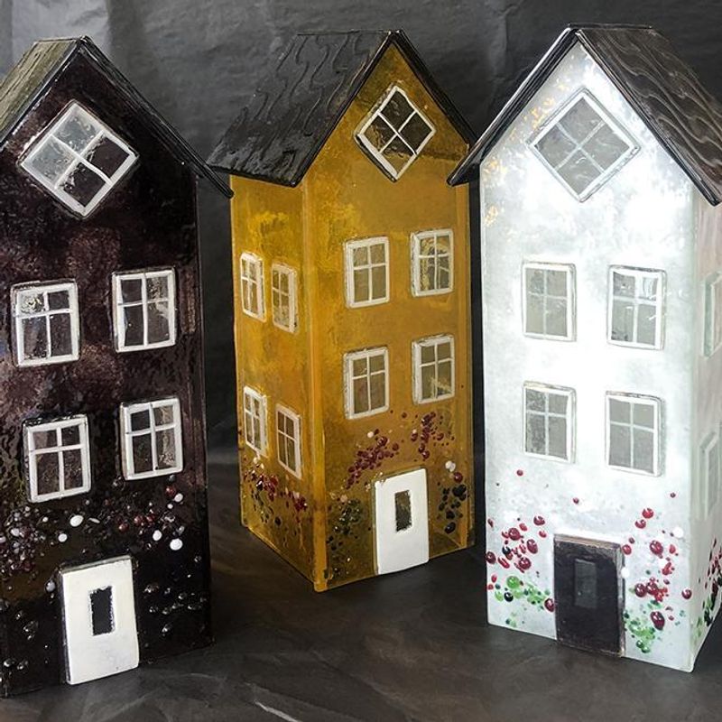 Glasshus 24 cm - Gul