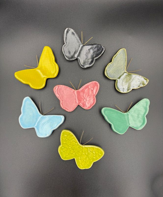 Sommerfugl turkis liten