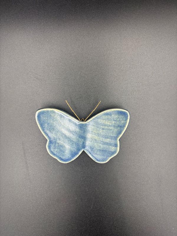 Sommerfugl grå blå liten