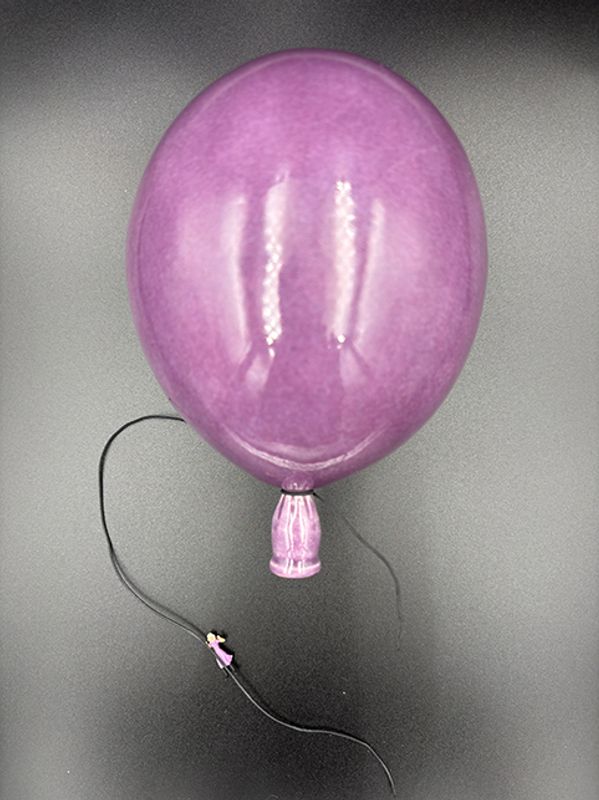 Keramikk ballong lilla #15 cm