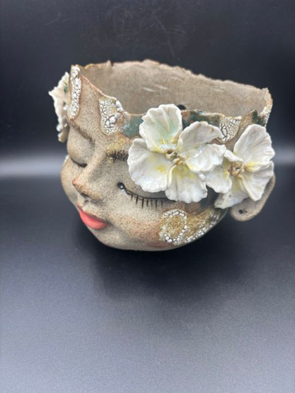 Kunst ansikt til blomst hengende #25