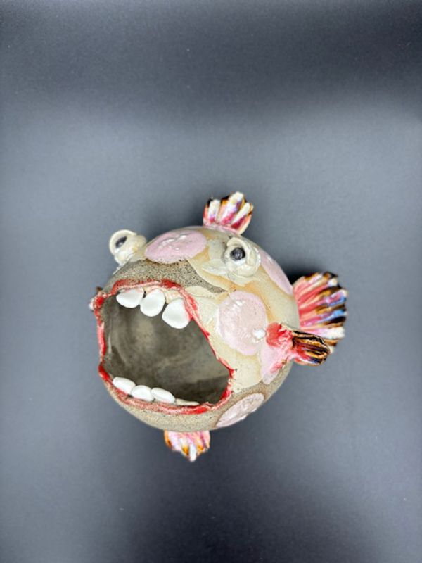 Keramikk fisk til vegg #II ca 13 cm