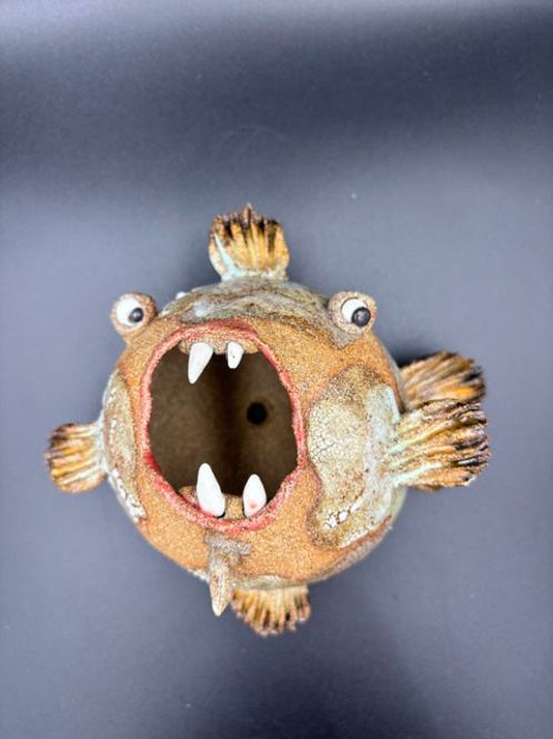 Hovedbilde Keramikk fisk til vegg #3 ca 12x14 cm