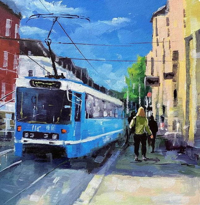 Hovedbilde Grünerløkka #III original med ramme