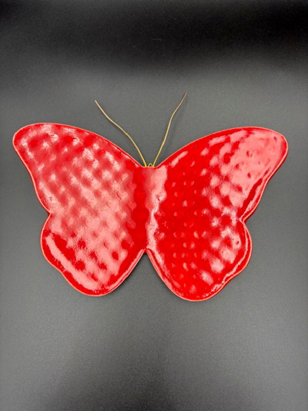 Sommerfugl rød medium 