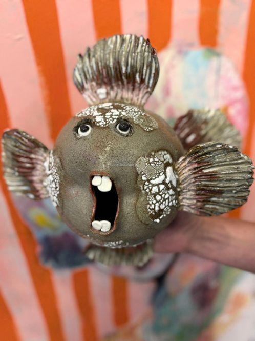 Hovedbilde Fisk til vegg #6 ca 35x35 cm