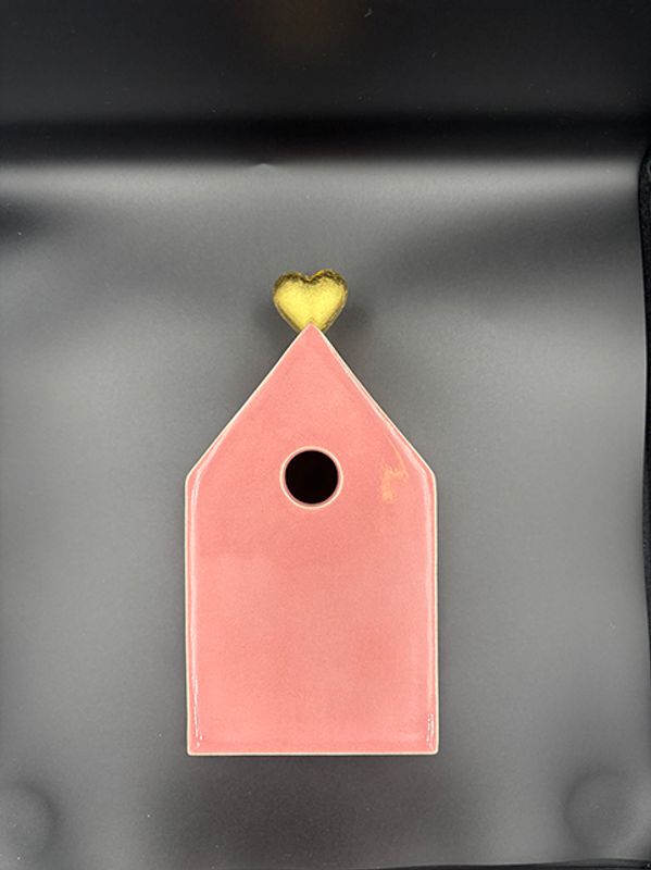 Fuglehus #Hjerterom rosa