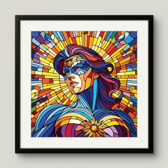 Hovedbilde The strongest sex 70x70 cm med ramme